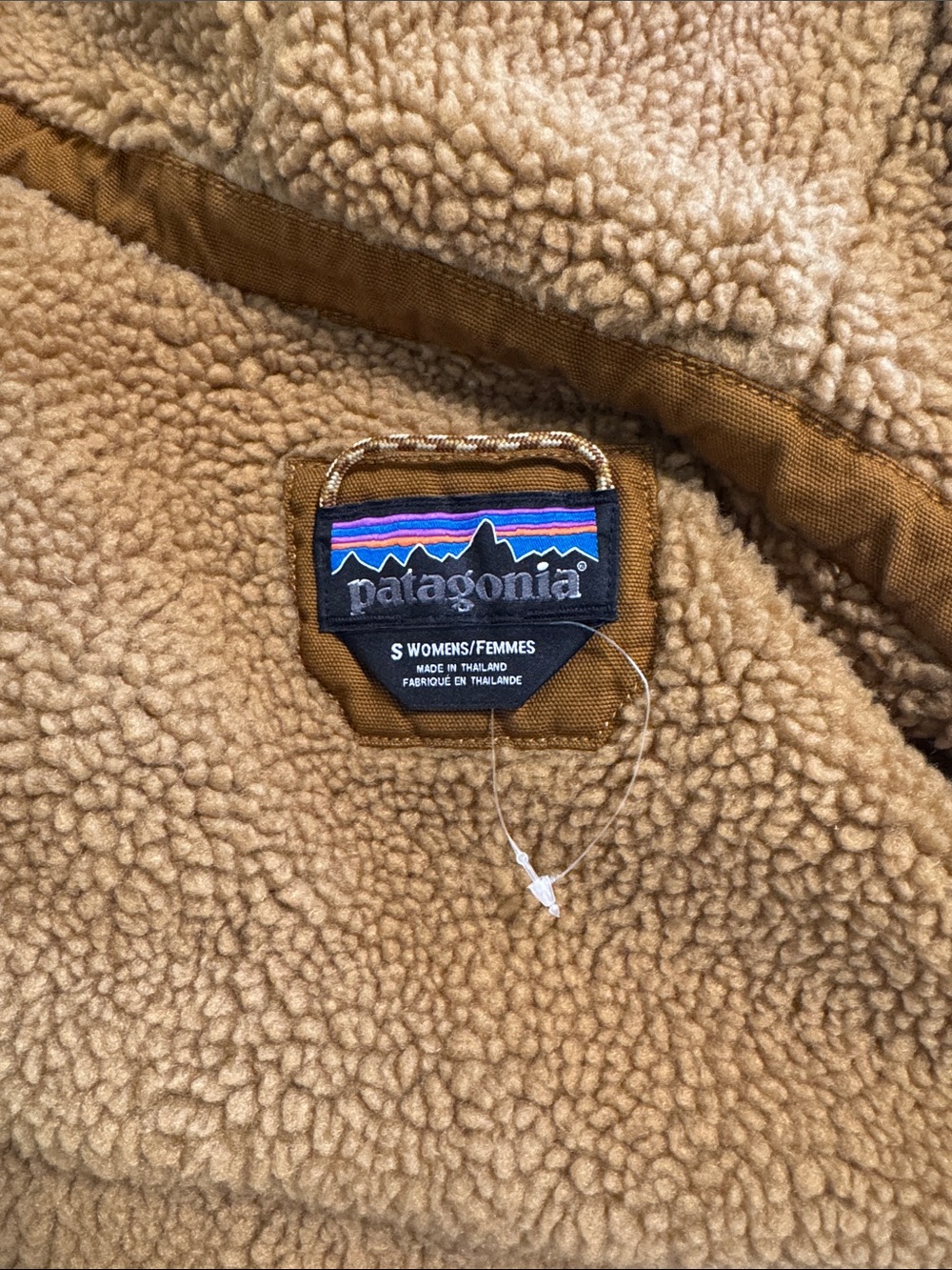 Patagonia Women's Insulated Prairie Dawn Parka Small Bence Brown - Picture 7 of 8